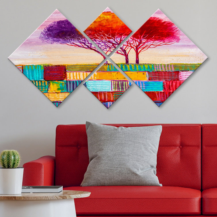 Ophelia & Co. 4 Piece Unframed Painting on Wayfair.co.uk